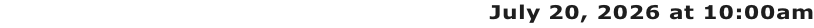 Annual Stockholders’ Meeting 2026  |  July 20, 2026 at 10:00am